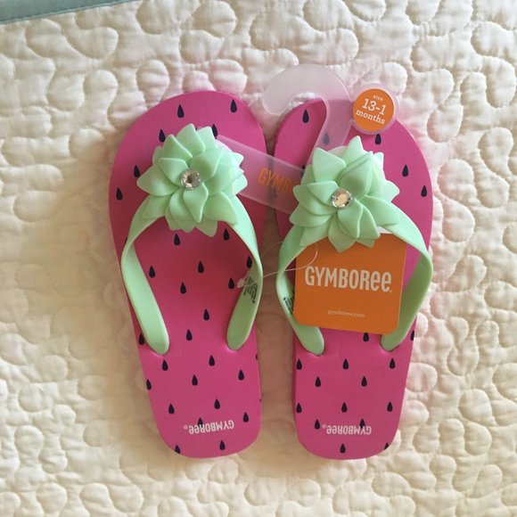 Gymboree Other - "Swim Shop" Girls Strawberry Flip  Flops